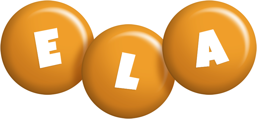 Ela candy-orange logo