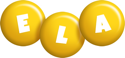Ela candy-yellow logo