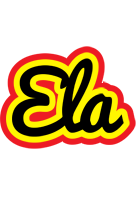 Ela flaming logo