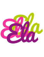 Ela flowers logo