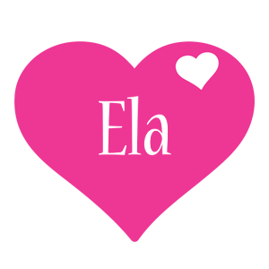 Ela love-heart logo