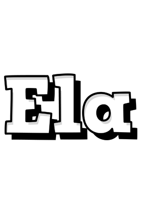 Ela snowing logo
