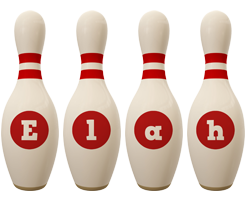Elah bowling-pin logo