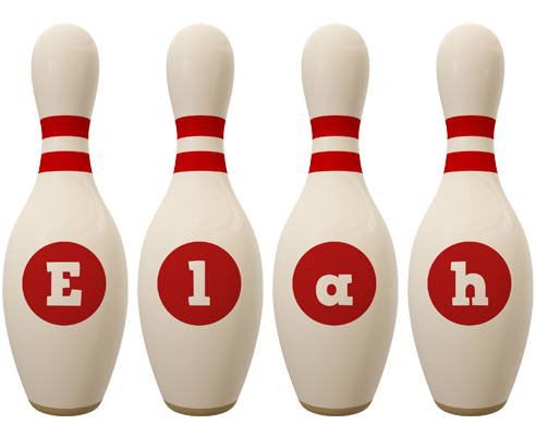 Elah bowling-pin logo