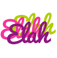 Elah flowers logo