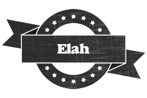 Elah grunge logo