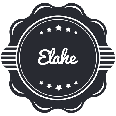 Elahe badge logo