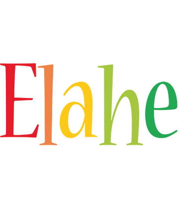 Elahe birthday logo