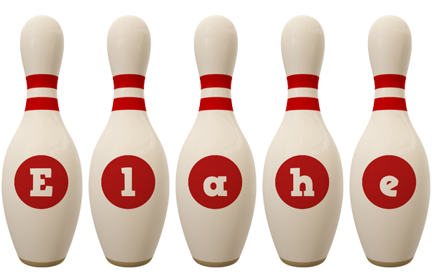 Elahe bowling-pin logo