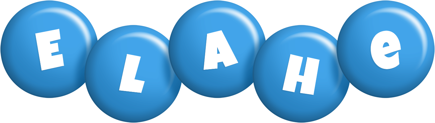 Elahe candy-blue logo