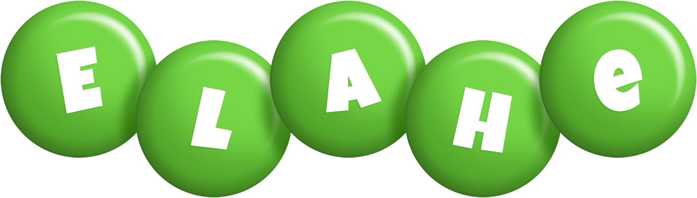Elahe candy-green logo