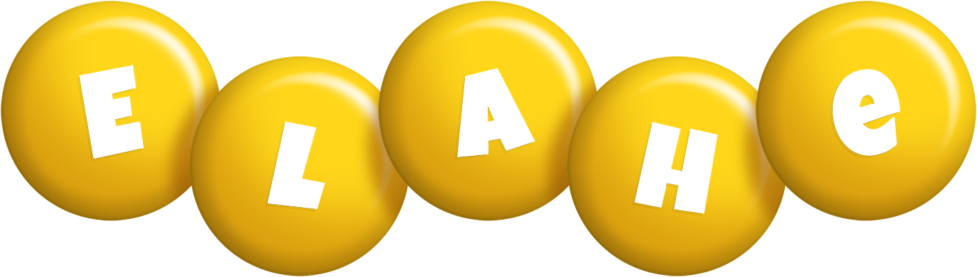 Elahe candy-yellow logo