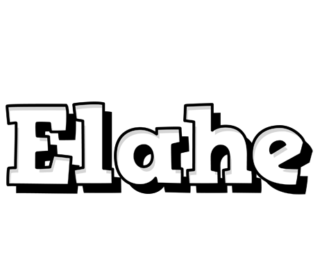 Elahe snowing logo