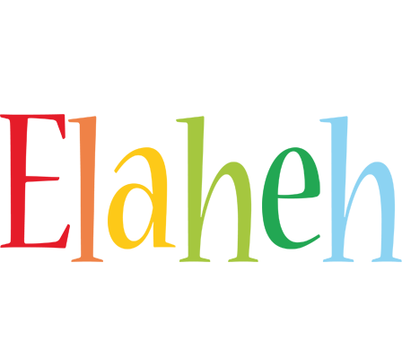 Elaheh birthday logo