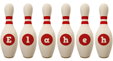 Elaheh bowling-pin logo