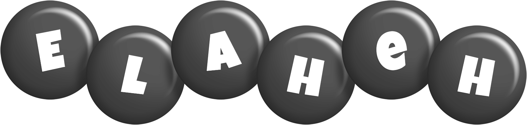 Elaheh candy-black logo