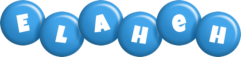 Elaheh candy-blue logo