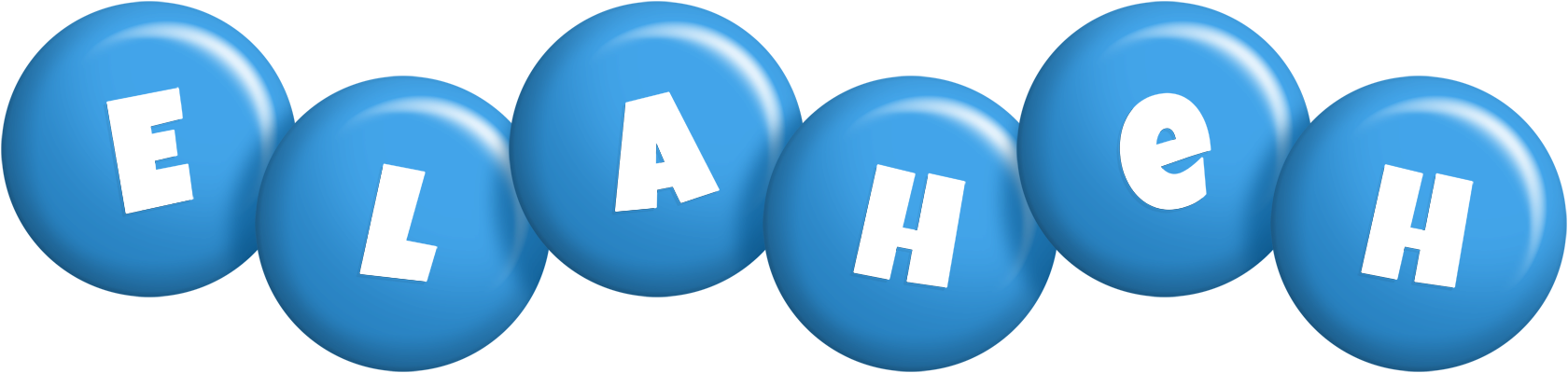 Elaheh candy-blue logo