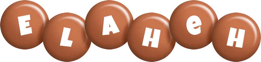 Elaheh candy-brown logo