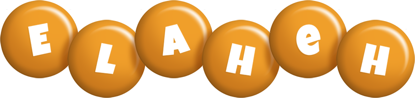 Elaheh candy-orange logo