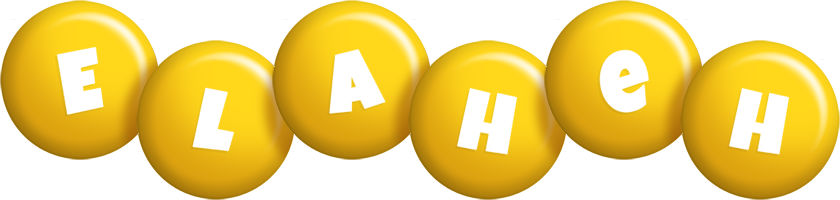 Elaheh candy-yellow logo