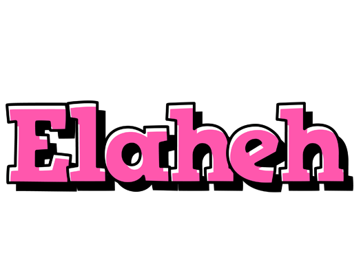 Elaheh girlish logo