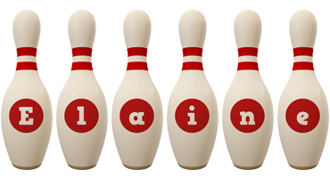 Elaine bowling-pin logo