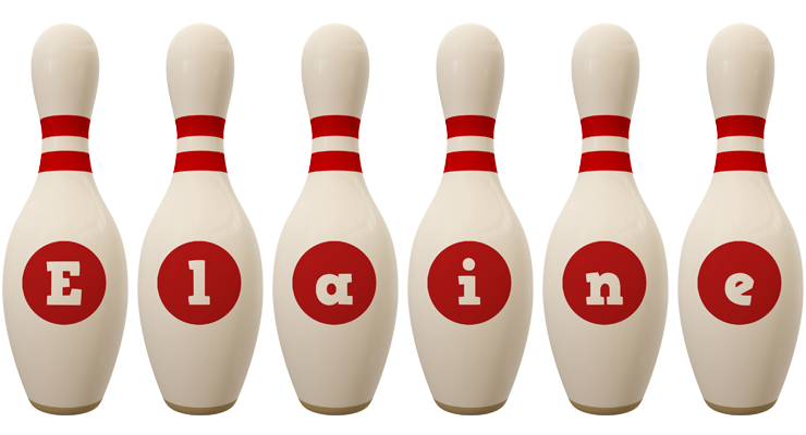 Elaine bowling-pin logo