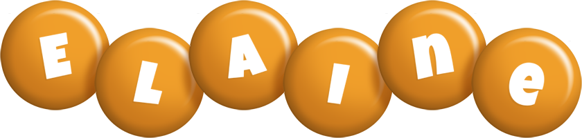 Elaine candy-orange logo