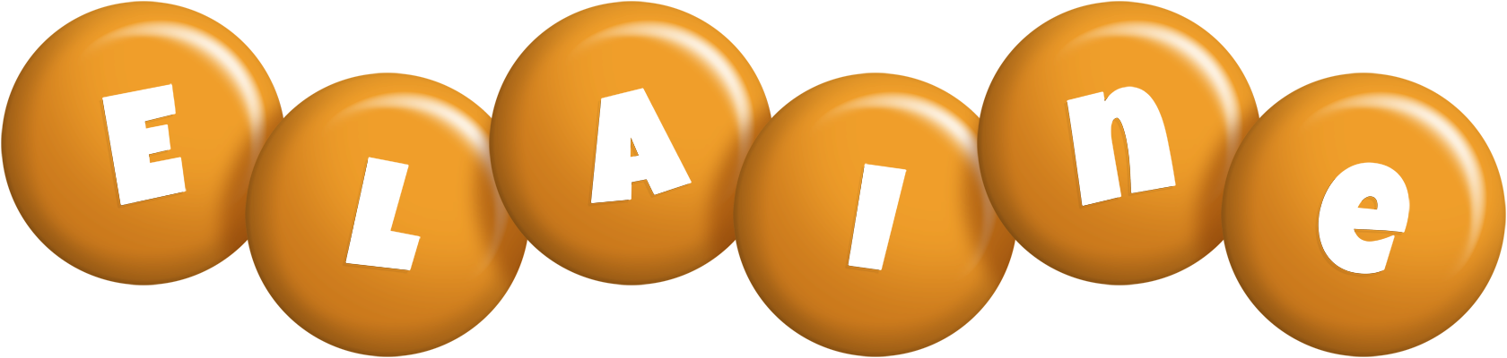 Elaine candy-orange logo