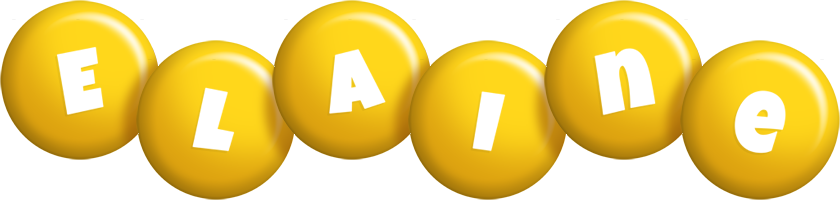Elaine candy-yellow logo