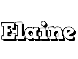 Elaine snowing logo
