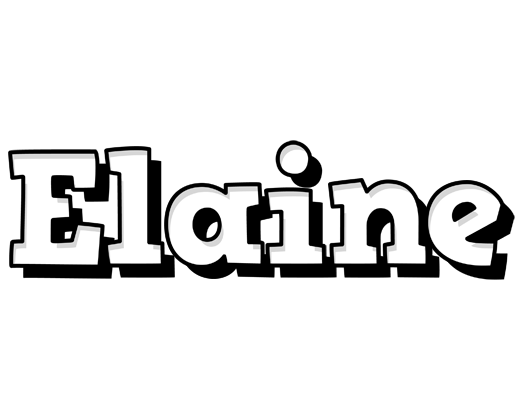 Elaine snowing logo