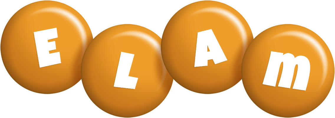 Elam candy-orange logo