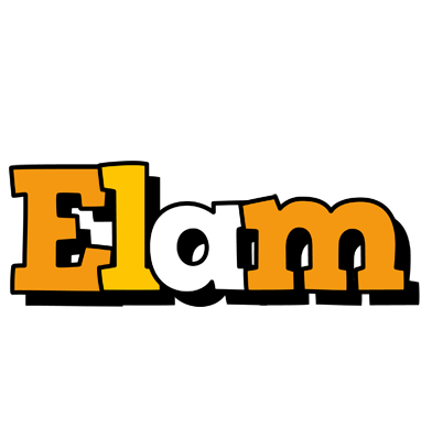 Elam cartoon logo