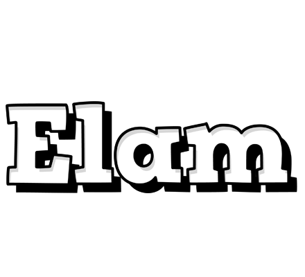 Elam snowing logo