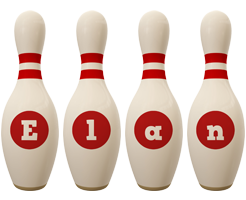 Elan bowling-pin logo