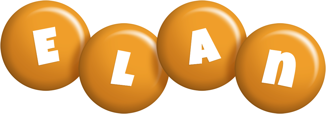 Elan candy-orange logo