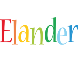 Elander birthday logo