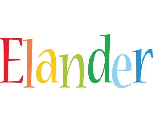 Elander birthday logo