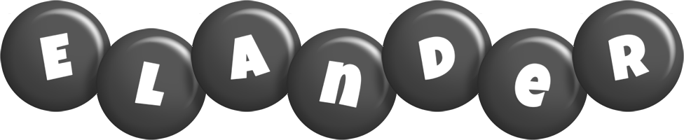 Elander candy-black logo