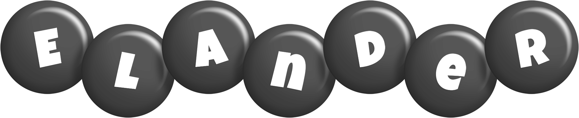 Elander candy-black logo