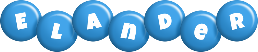 Elander candy-blue logo