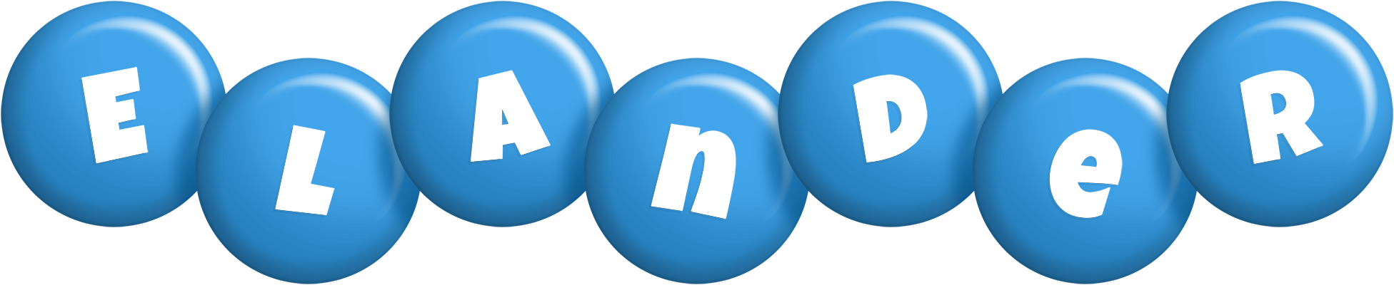 Elander candy-blue logo