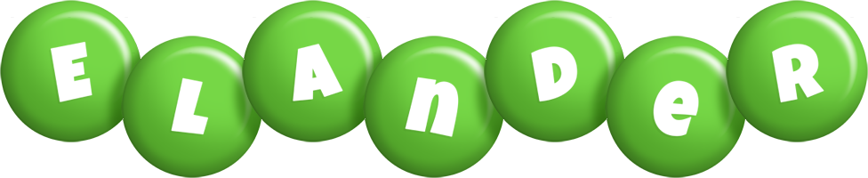 Elander candy-green logo