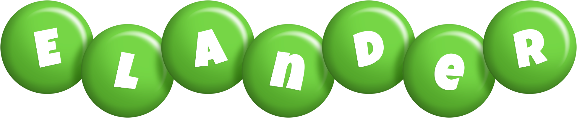 Elander candy-green logo