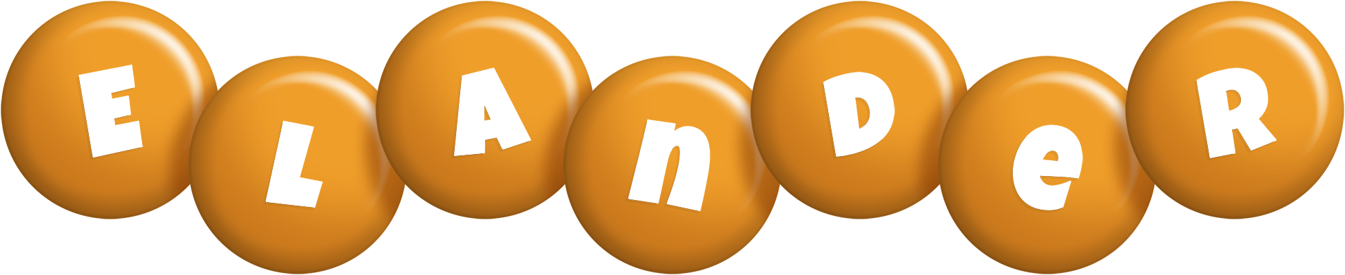 Elander candy-orange logo