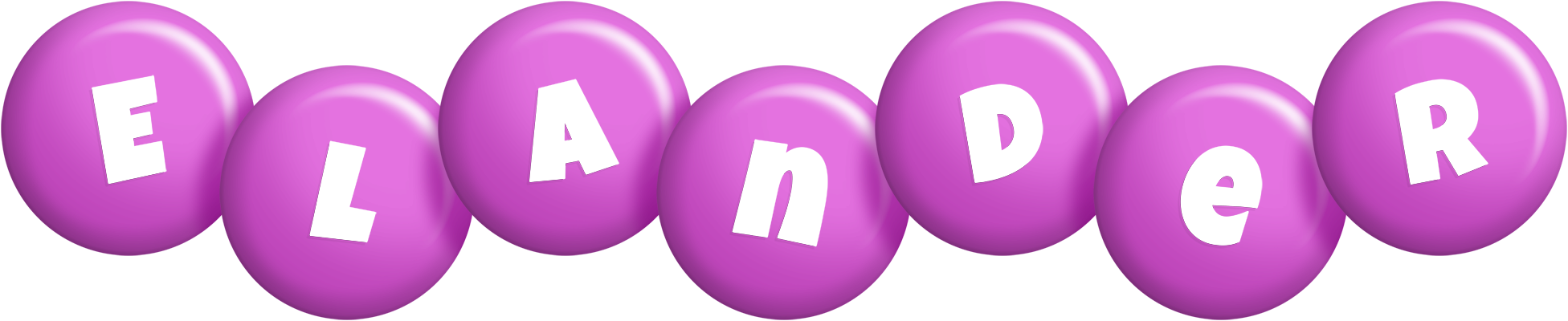 Elander candy-purple logo