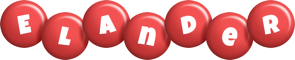 Elander candy-red logo