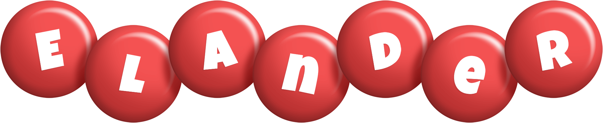 Elander candy-red logo